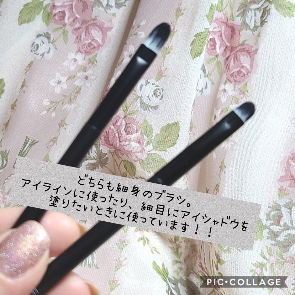 UR GLAM EYESHADOW BRUSH B/U R GLAM/メイクブラシを使ったクチコミ(2枚目)