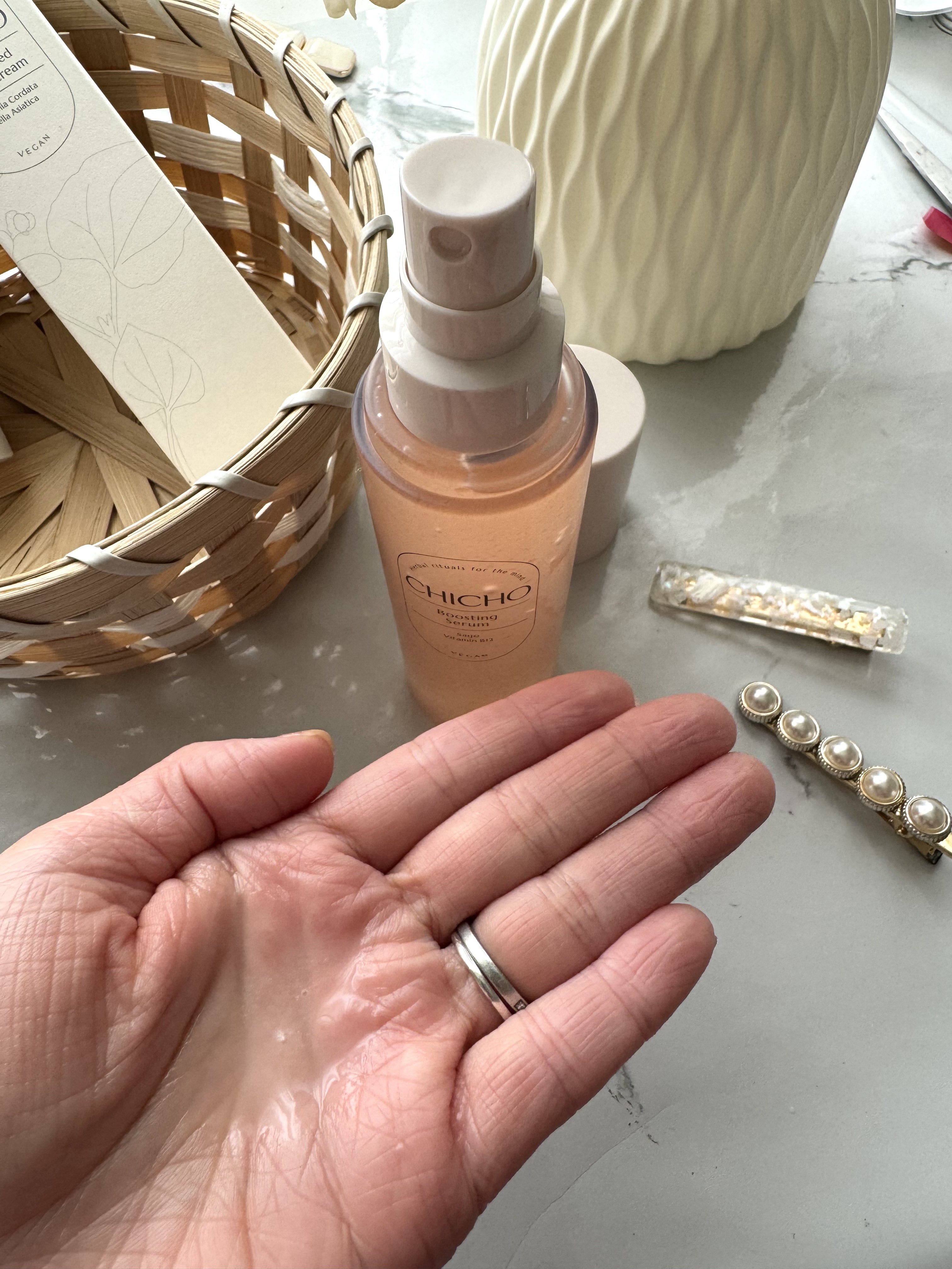 ハーブインフューズドカーミングクリーム/CHICHO/フェイスクリームを使ったクチコミ（3枚目）