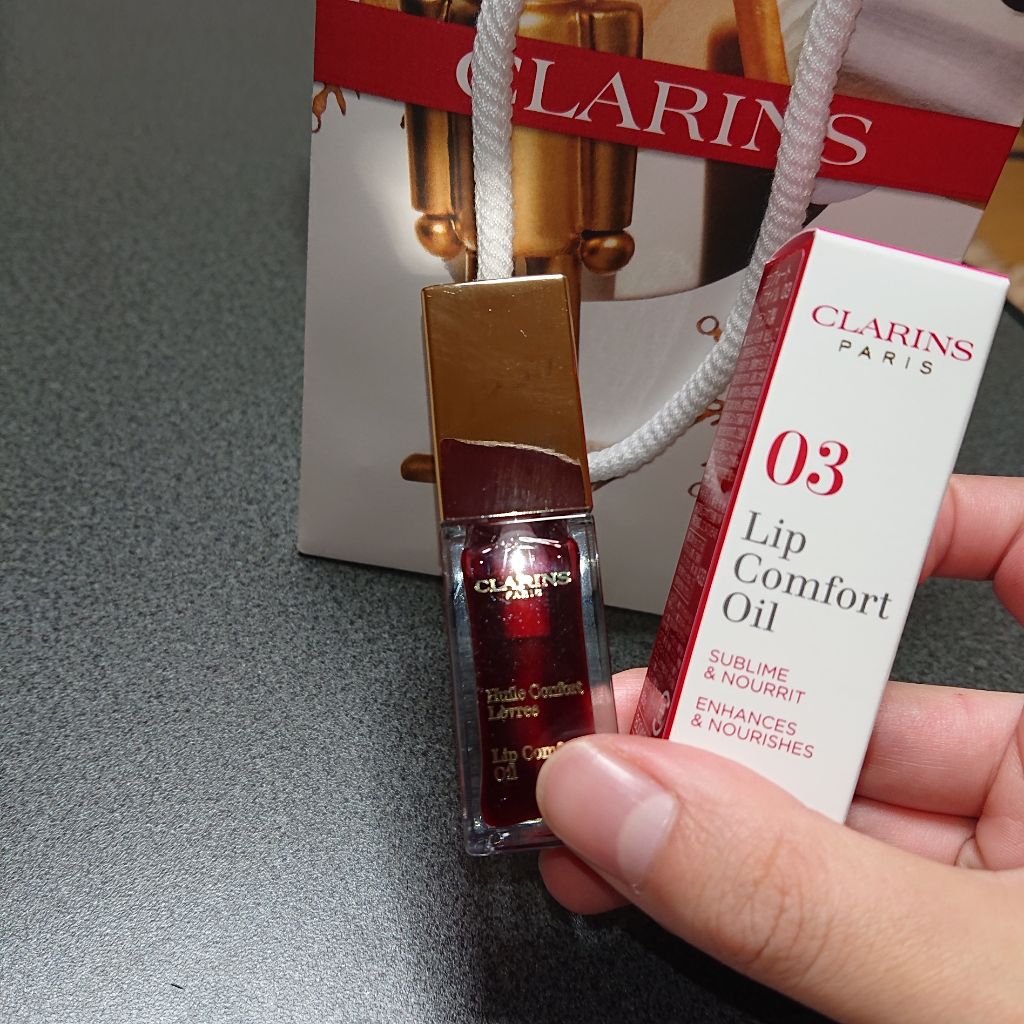 コンフォート リップオイル /CLARINS/リップグロスを使ったクチコミ(1枚目)