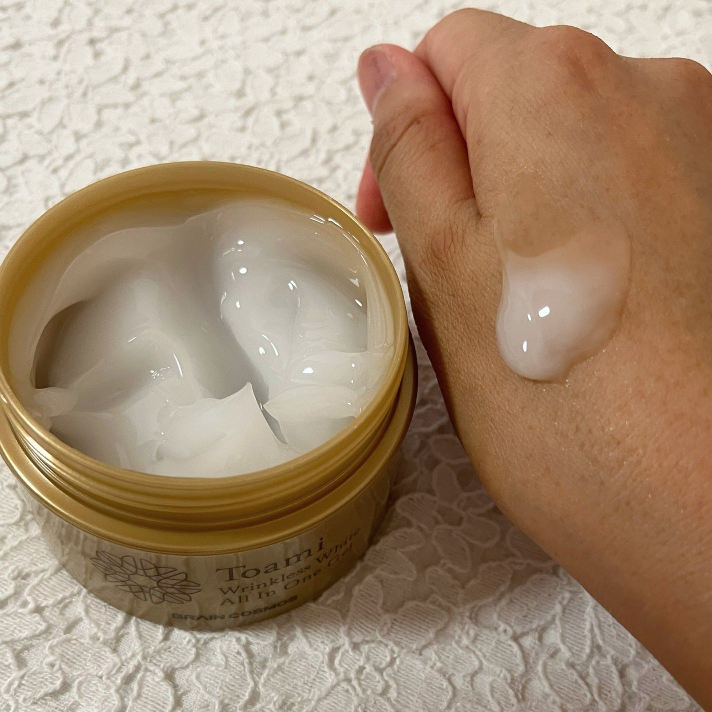 Toami リンクレスホワイトオールインワンジェル/Toami/オールインワン化粧品を使ったクチコミ(3枚目)
