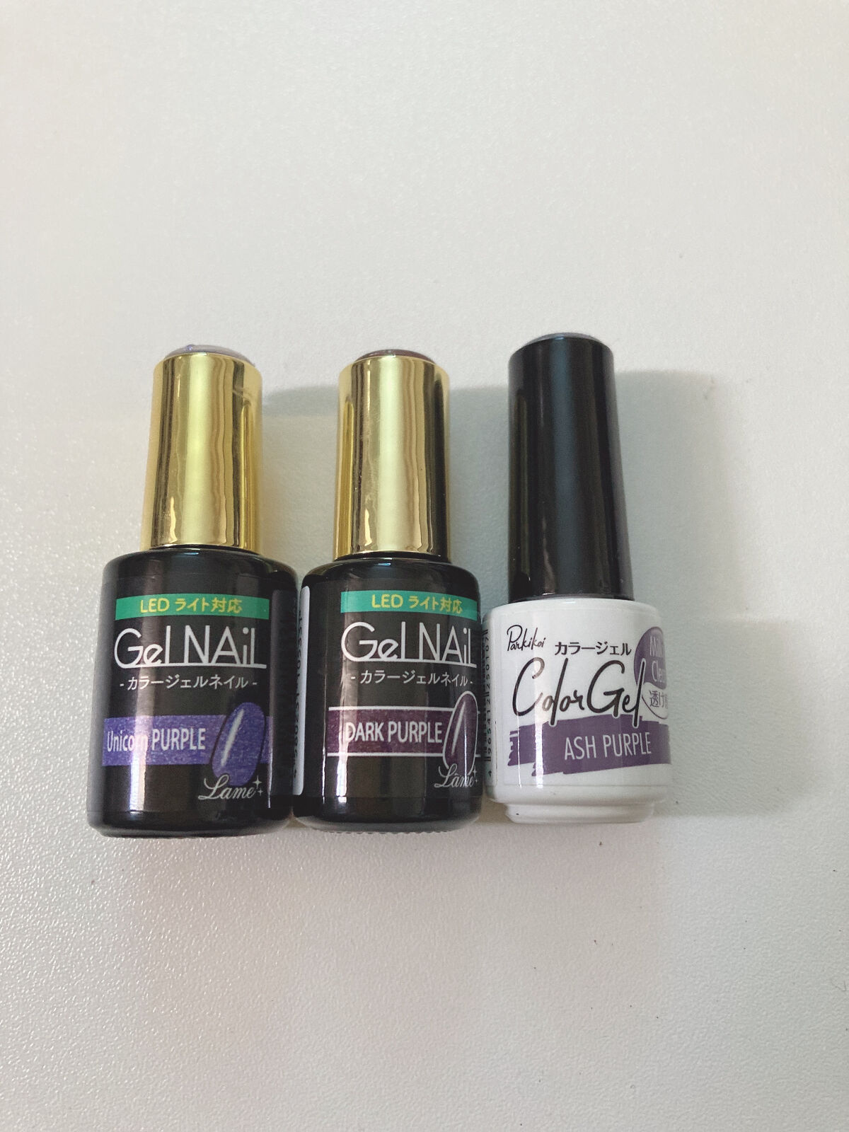 パル カラージェル アッシュパープル/キャンドゥ/ジェルネイルを使ったクチコミ（3枚目）