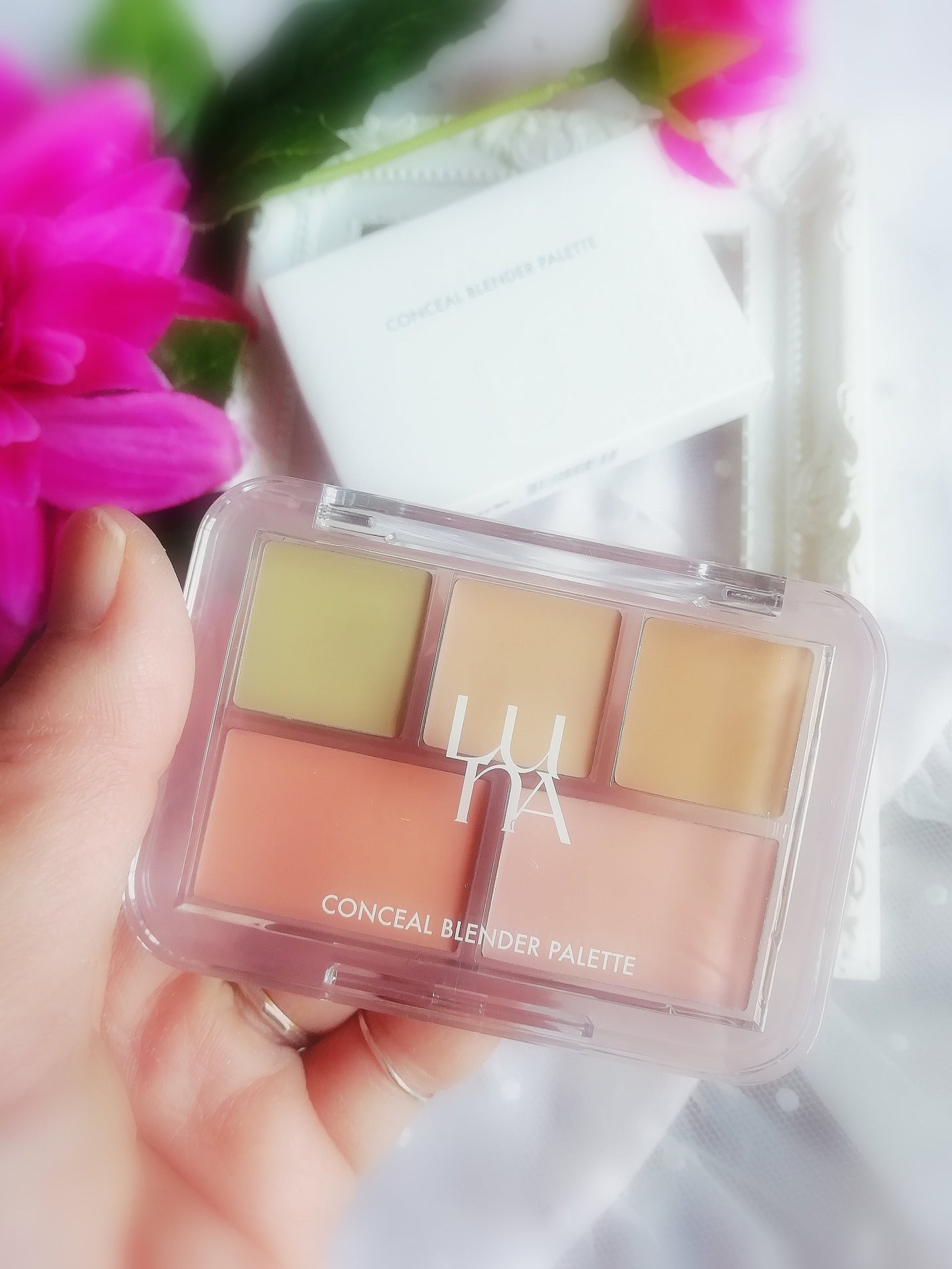 コンシールブレンダーパレット/LUNA/パレットコンシーラーを使ったクチコミ(3枚目)