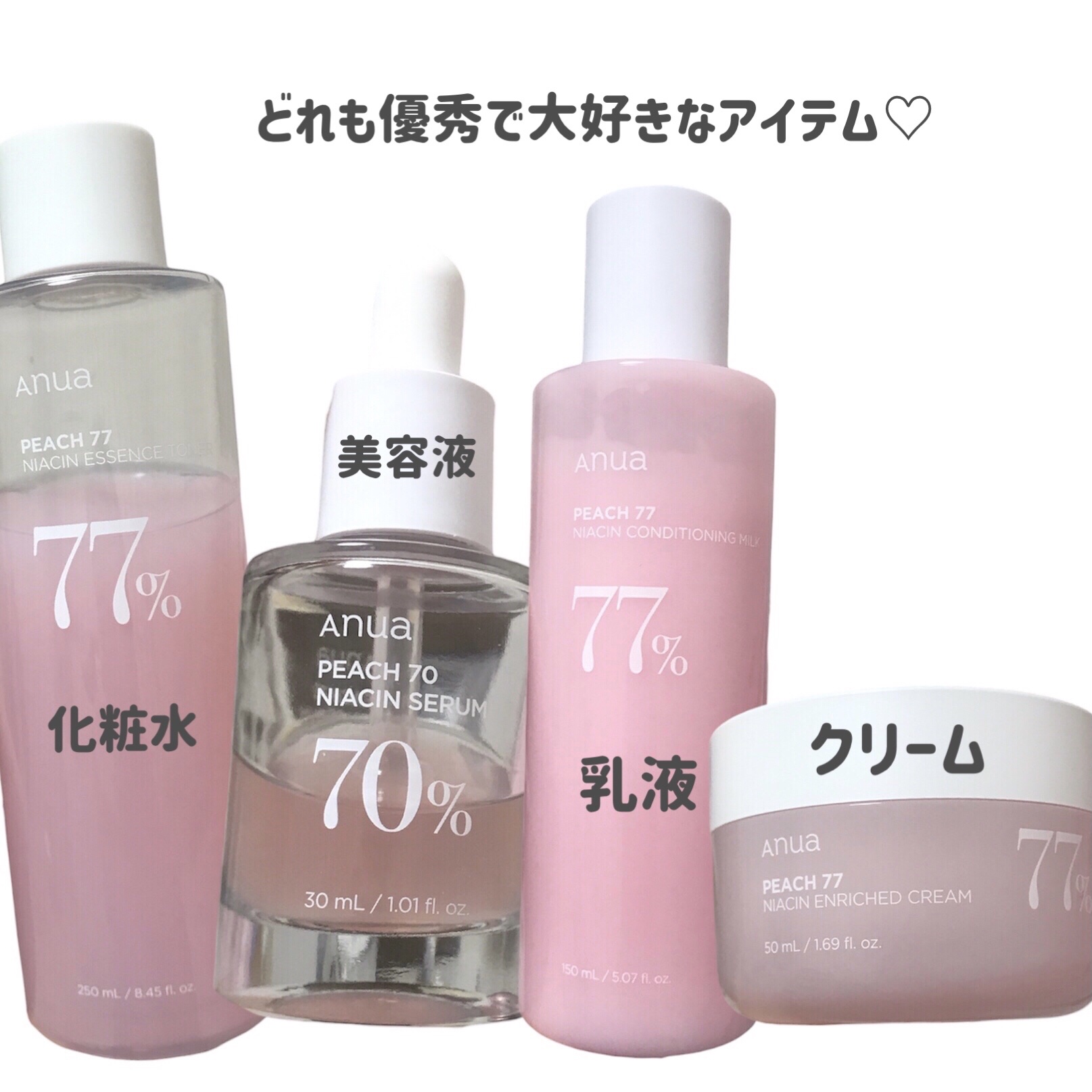 桃70%ナイアシンセラム/Anua/美容液を使ったクチコミ（2枚目）