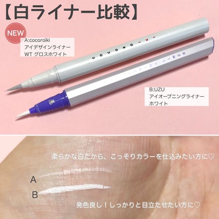 EYE OPENING LINER/UZU BY FLOWFUSHI/リキッドアイライナーを使ったクチコミ(5枚目)