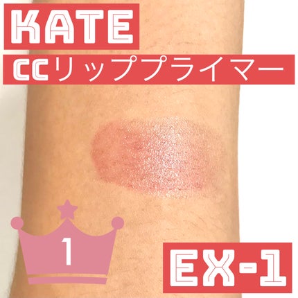 CCリッププライマー (ティント) EX-1 ブラックティント/KATE/リップケアの画像