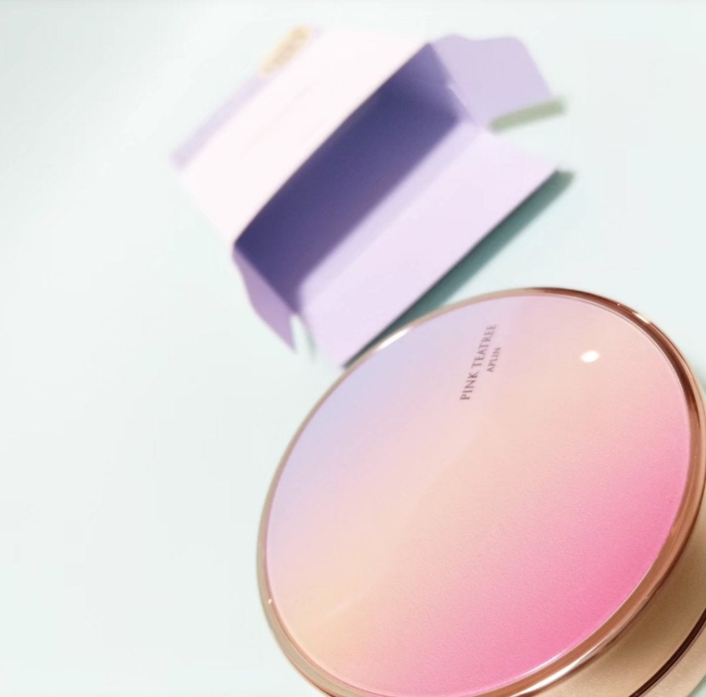 ピンクティーツリーカバーアップグロウクッション/APLIN/クッションファンデーションを使ったクチコミ(6枚目)