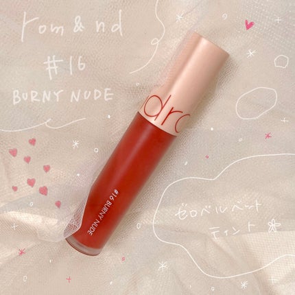 ゼロベルベットティント/rom&nd/リップティントを使ったクチコミ(1枚目)
