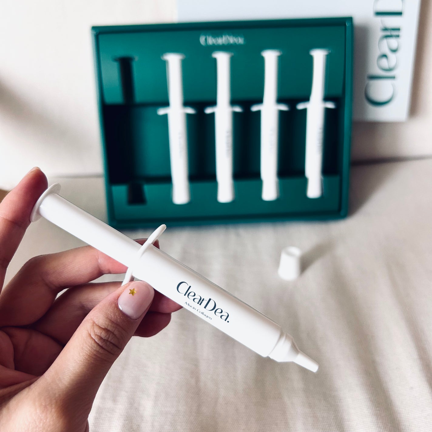 ミューシンコラーゲンボリューミングクリームアンプル/ClearDea./美容液を使ったクチコミ(2枚目)