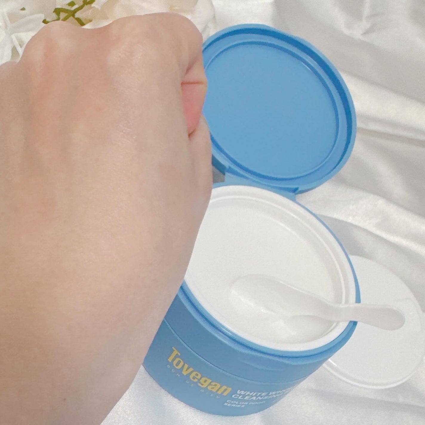 カラーフードシリーズホワイトホールサムクレンジングバーム/Tovegan/クレンジングバームを使ったクチコミ(6枚目)