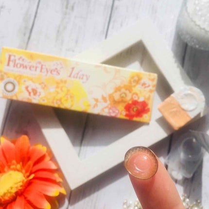 フラワーアイズ ワンデー/株式会社ビューフロンティア/ワンデー(1DAY)カラコンを使ったクチコミ(4枚目)