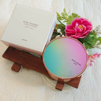 ピンクティーツリーカバークッション/APLIN/クッションファンデーションを使ったクチコミ(1枚目)