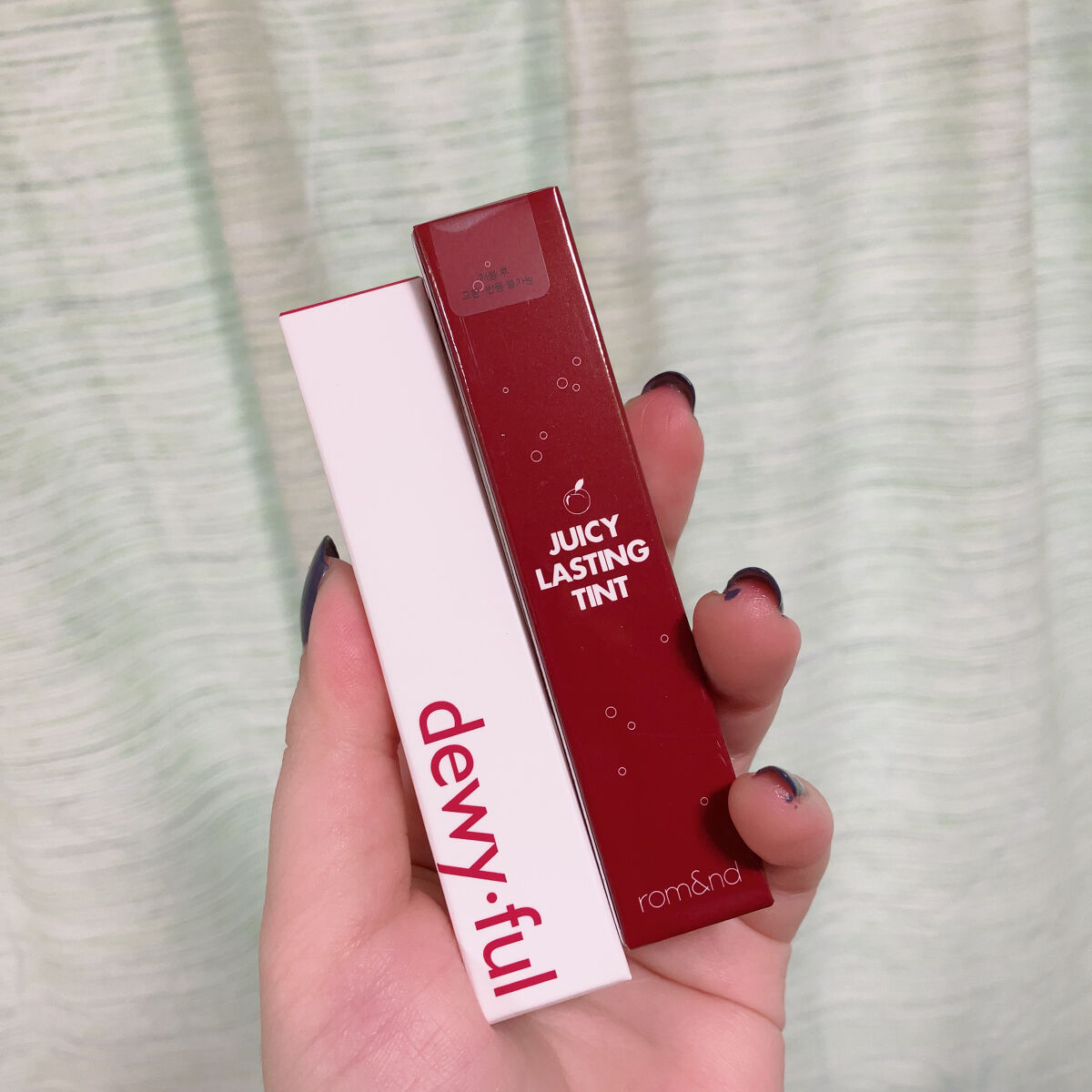ジューシーラスティングティント/rom&nd/リップティントを使ったクチコミ（1枚目）