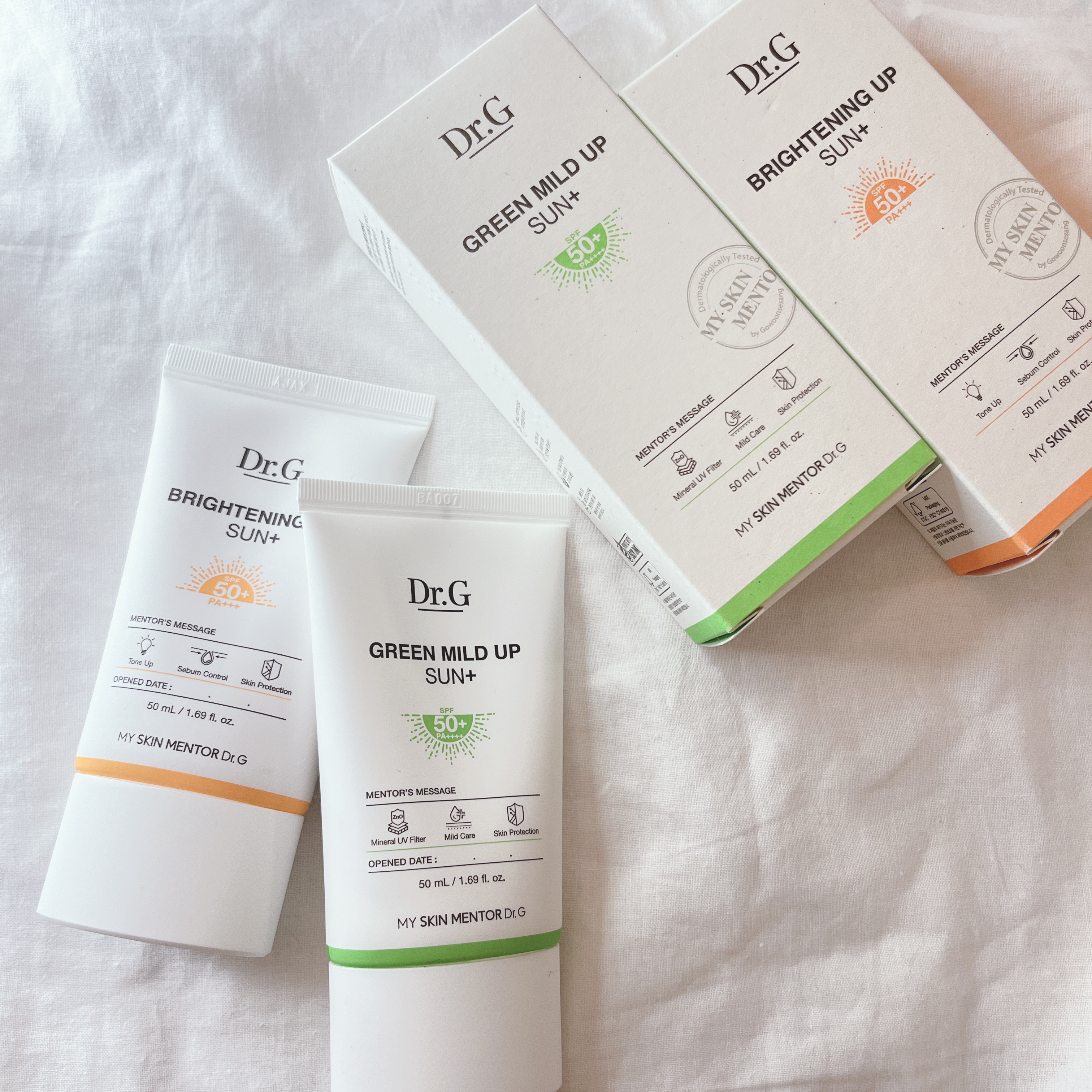 グリーンマイルドアップサンプラス/Dr.G/日焼け止めクリームを使ったクチコミ（2枚目）