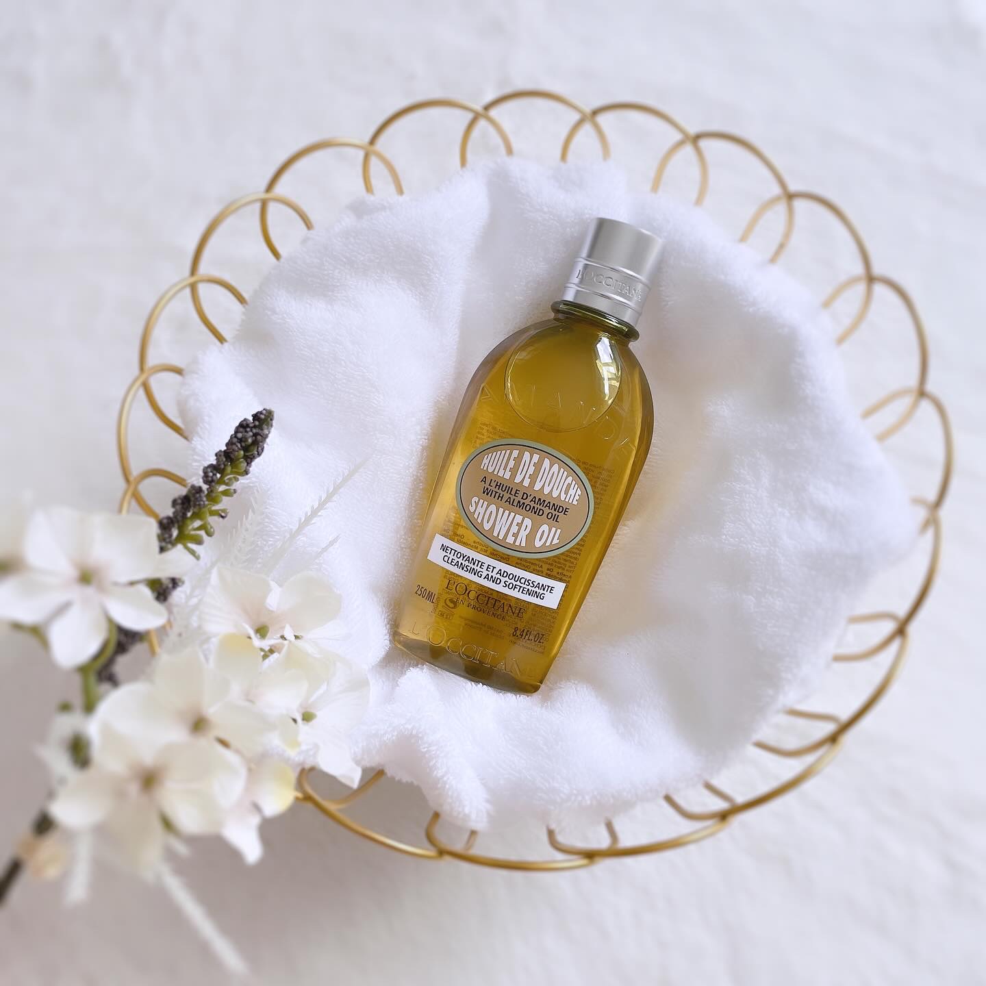 アーモンド モイスチャライジングシャワーオイル/L'OCCITANE/ボディソープを使ったクチコミ（1枚目）