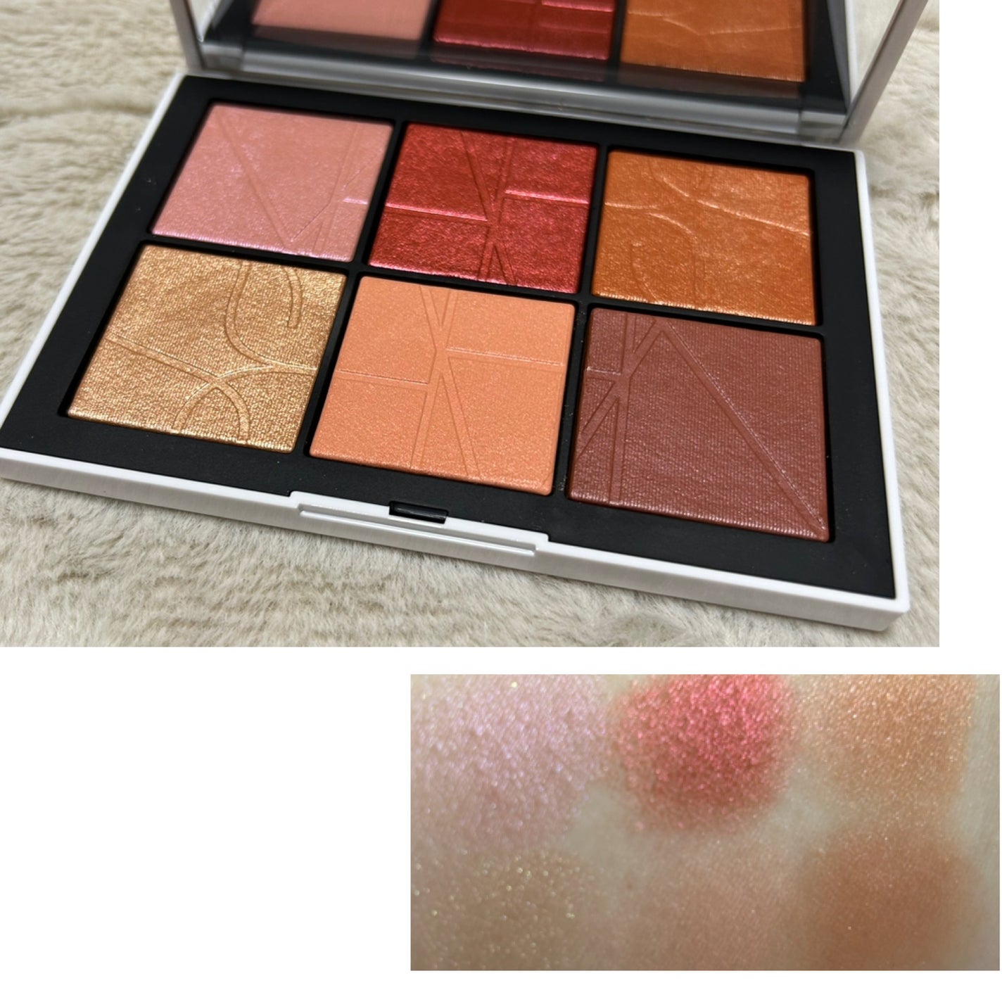 オールザットグリターズ ライトリフレクティング チークパレット /NARS/パウダーチークを使ったクチコミ(2枚目)
