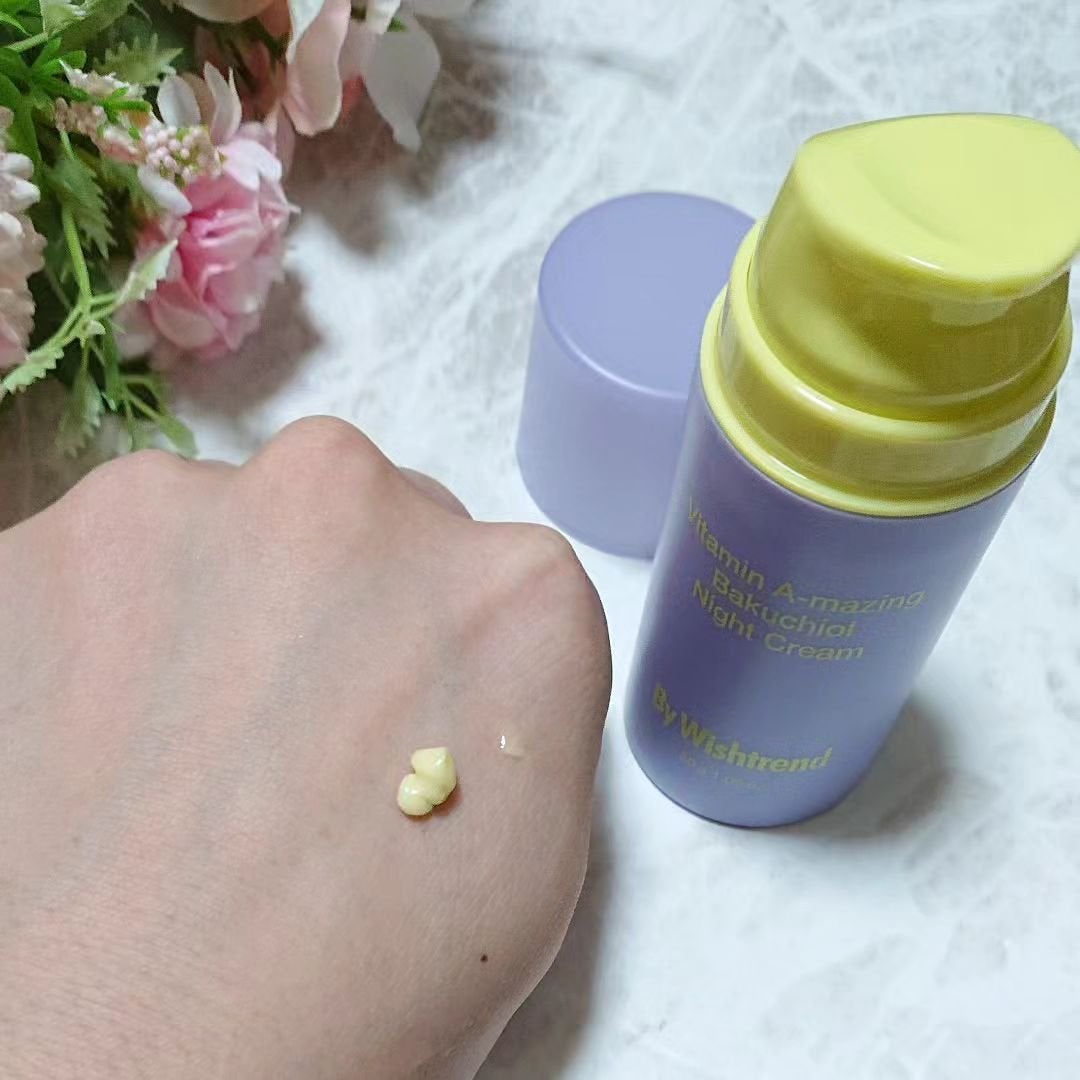 ビタミンA-mazingバクチオールナイトクリーム/By Wishtrend/フェイスクリームを使ったクチコミ(4枚目)
