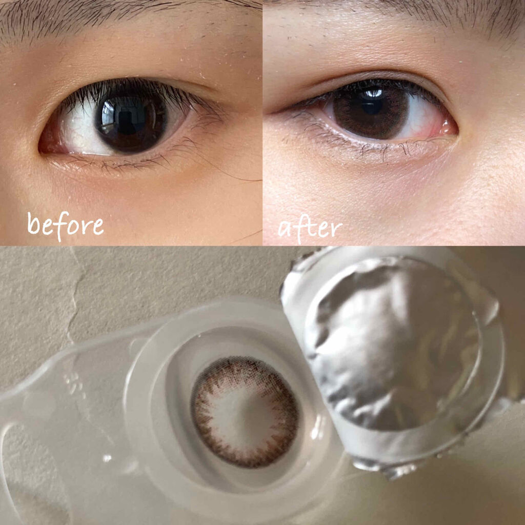 LuMia 1day シフォンオリーブプラス/LuMia/ワンデー（１DAY）カラコンを使ったクチコミ（2枚目）