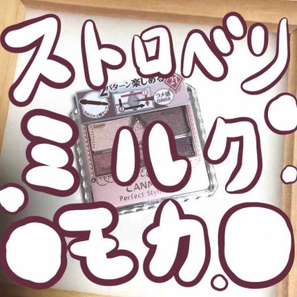 【旧品】パーフェクトスタイリストアイズ/キャンメイク/アイシャドウパレットを使ったクチコミ(1枚目)