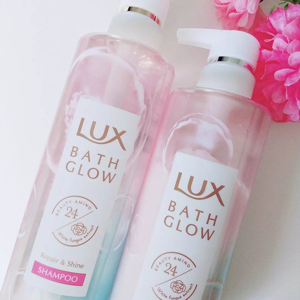 バスグロウ リペア&シャイン シャンプー/トリートメント/LUX/シャンプー・コンディショナーを使ったクチコミ(1枚目)