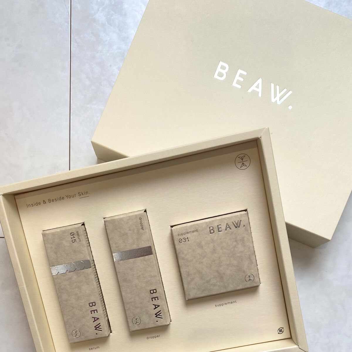 スターターBOX/BEAW./スキンケアキットを使ったクチコミ（1枚目）