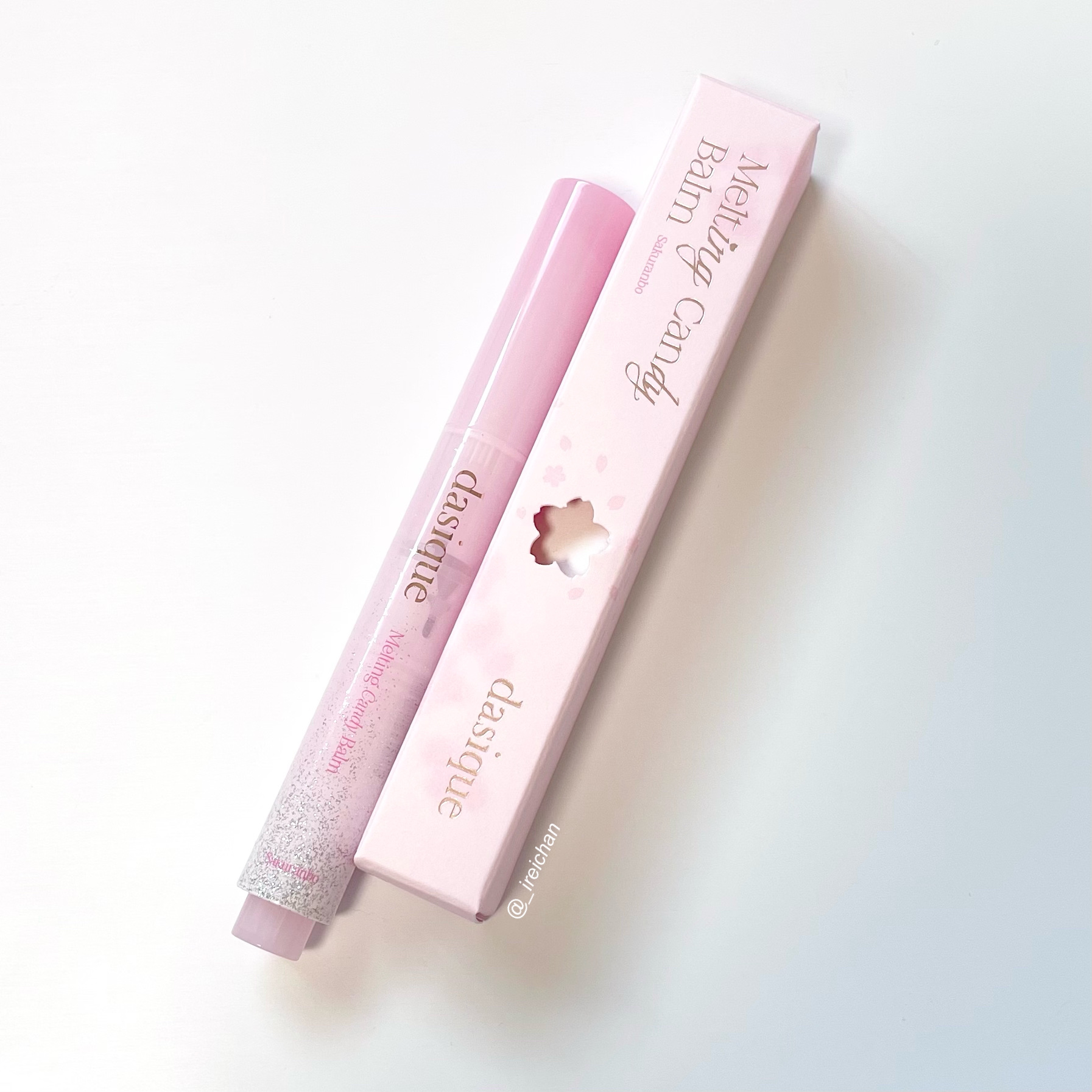 メルティングキャンディーバーム さくらんぼ/dasique/口紅を使ったクチコミ（2枚目）