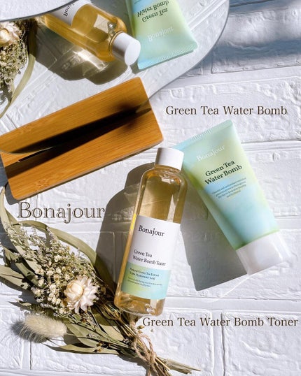 グリーンティーウォーターボム/Bonajour/フェイスクリームを使ったクチコミ(1枚目)