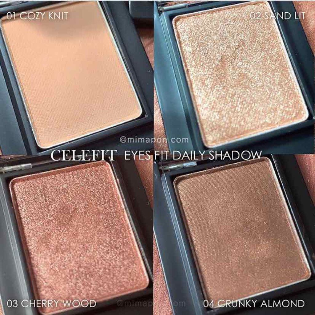 Eyes Fit Daily Shadow 03 チェリーウッド/CELEFIT/単色アイシャドウを使ったクチコミ（2枚目）