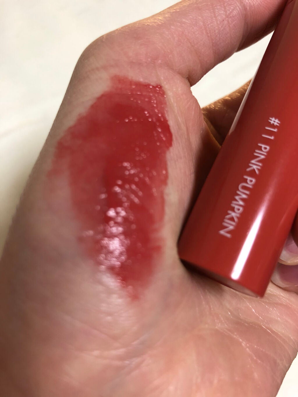 ジューシーラスティングティント/rom&nd/リップティントを使ったクチコミ(4枚目)