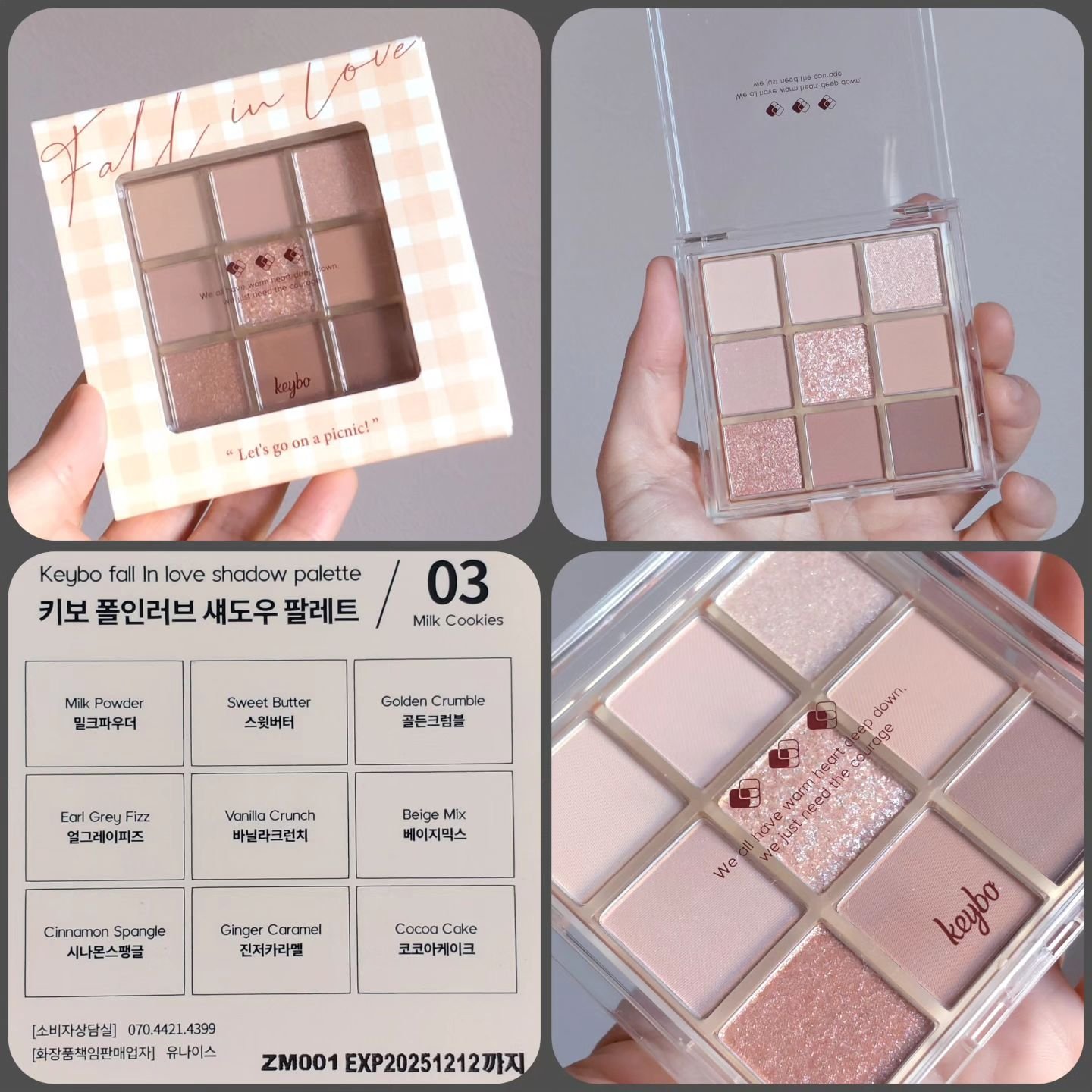 KEYBO FALL IN LOVE SHADOW PALETTE/keybo/アイシャドウパレットを使ったクチコミ（2枚目）