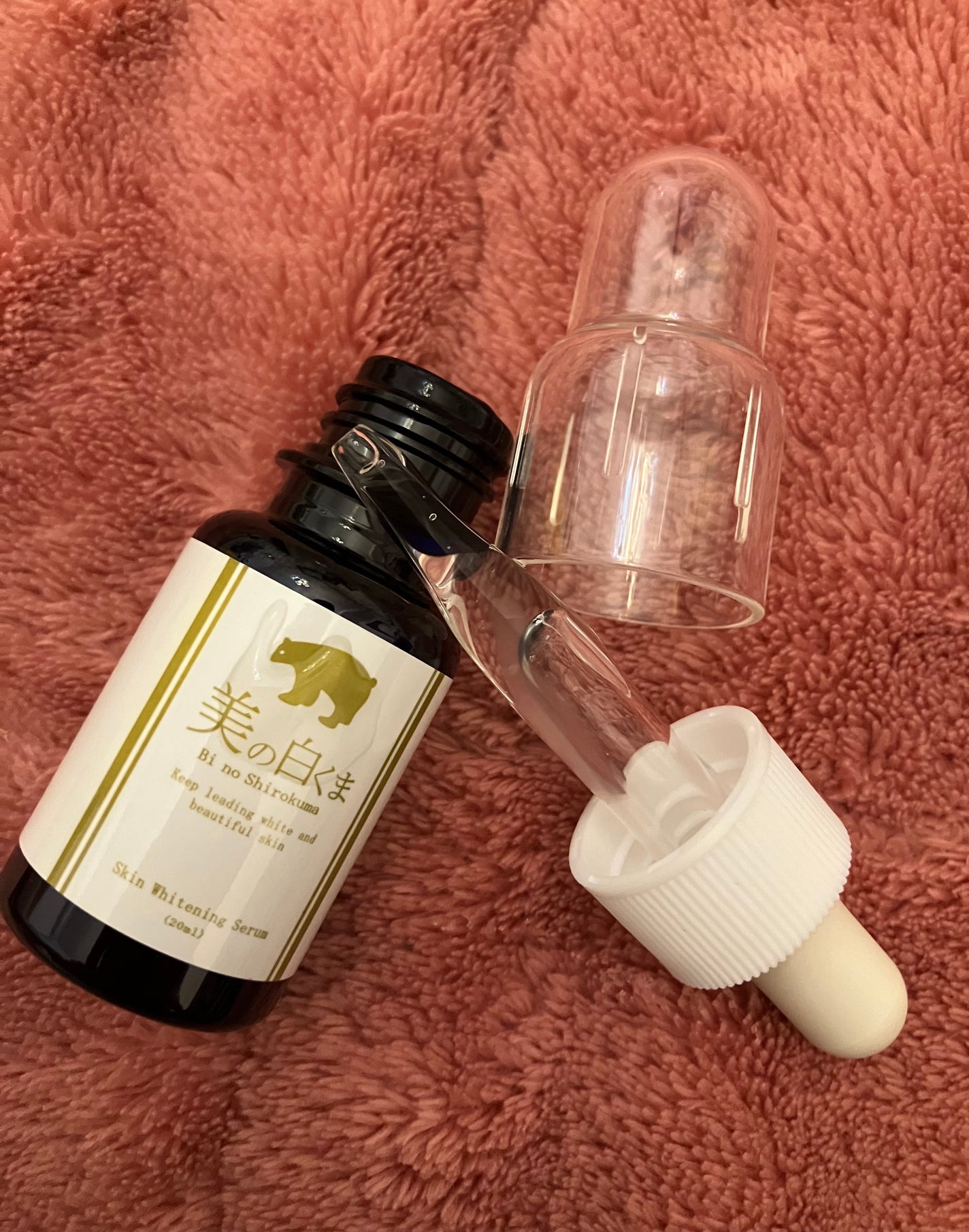 美の白くま 美白美容液 TAホワイトニングエッセンス/ミリオナ化粧品/美容液を使ったクチコミ(3枚目)