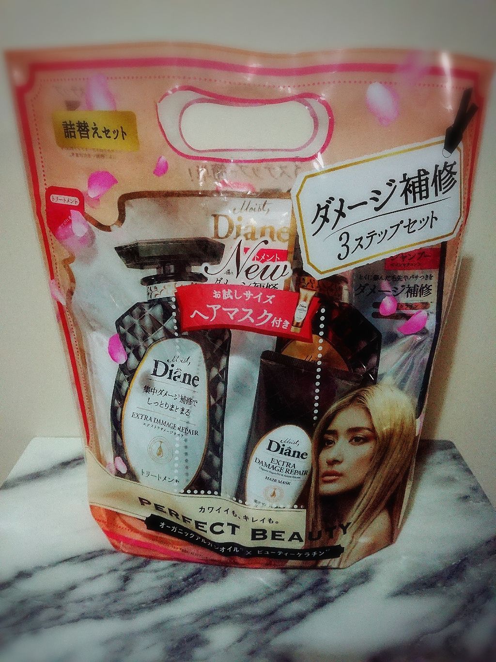 パーフェクトビューティ モイストダイアン エクストラダメージリペア シャンプー/トリートメント/ダイアン/市販シャンプーを使ったクチコミ（3枚目）