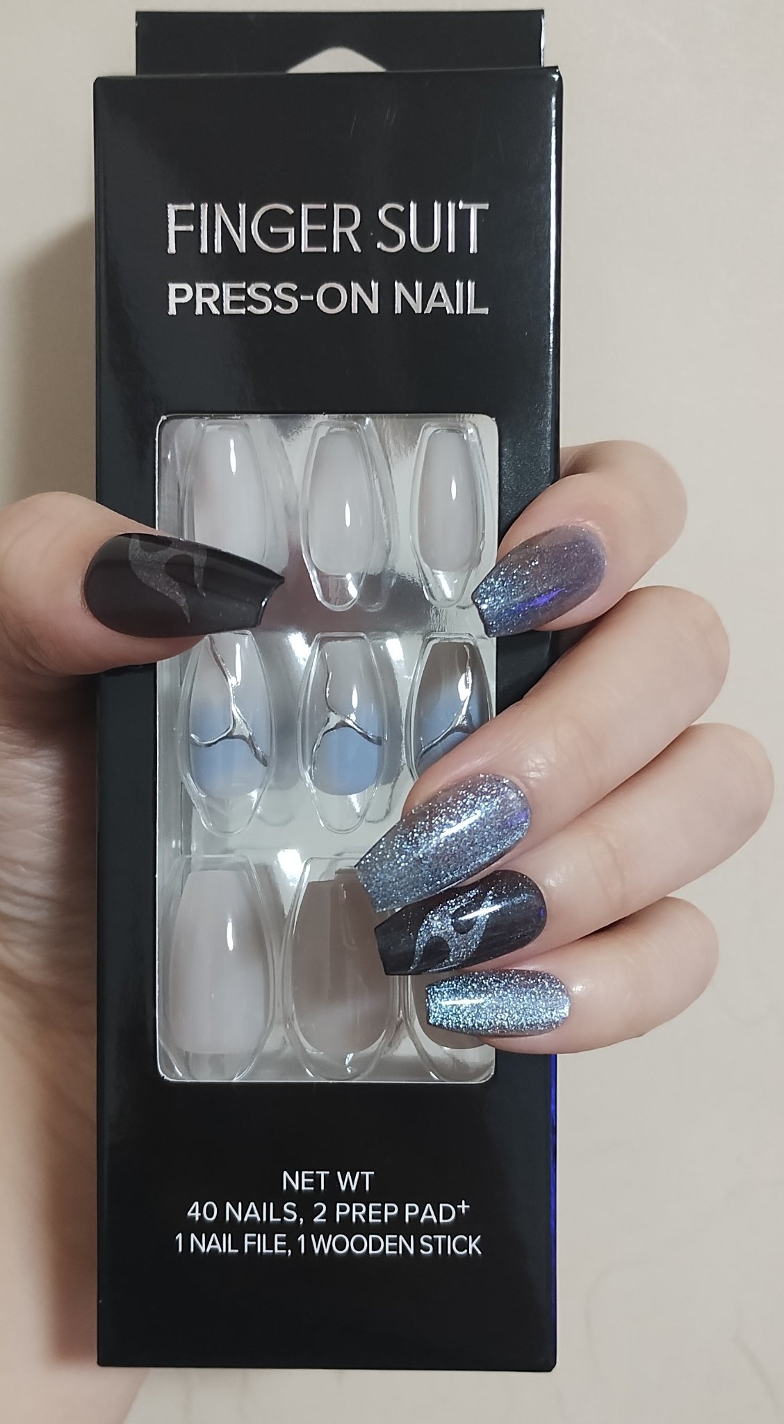 ネイルチップ(シールタイプ) Zero Gravity/FINGER SUIT/ネイルチップ・パーツを使ったクチコミ（1枚目）