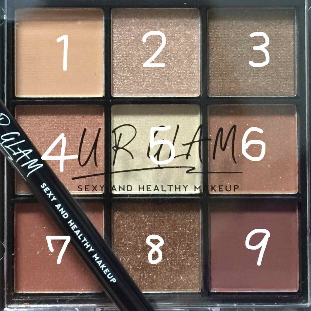 UR GLAM　BLOOMING EYE COLOR PALETTE/U R GLAM/アイシャドウパレットを使ったクチコミ（3枚目）