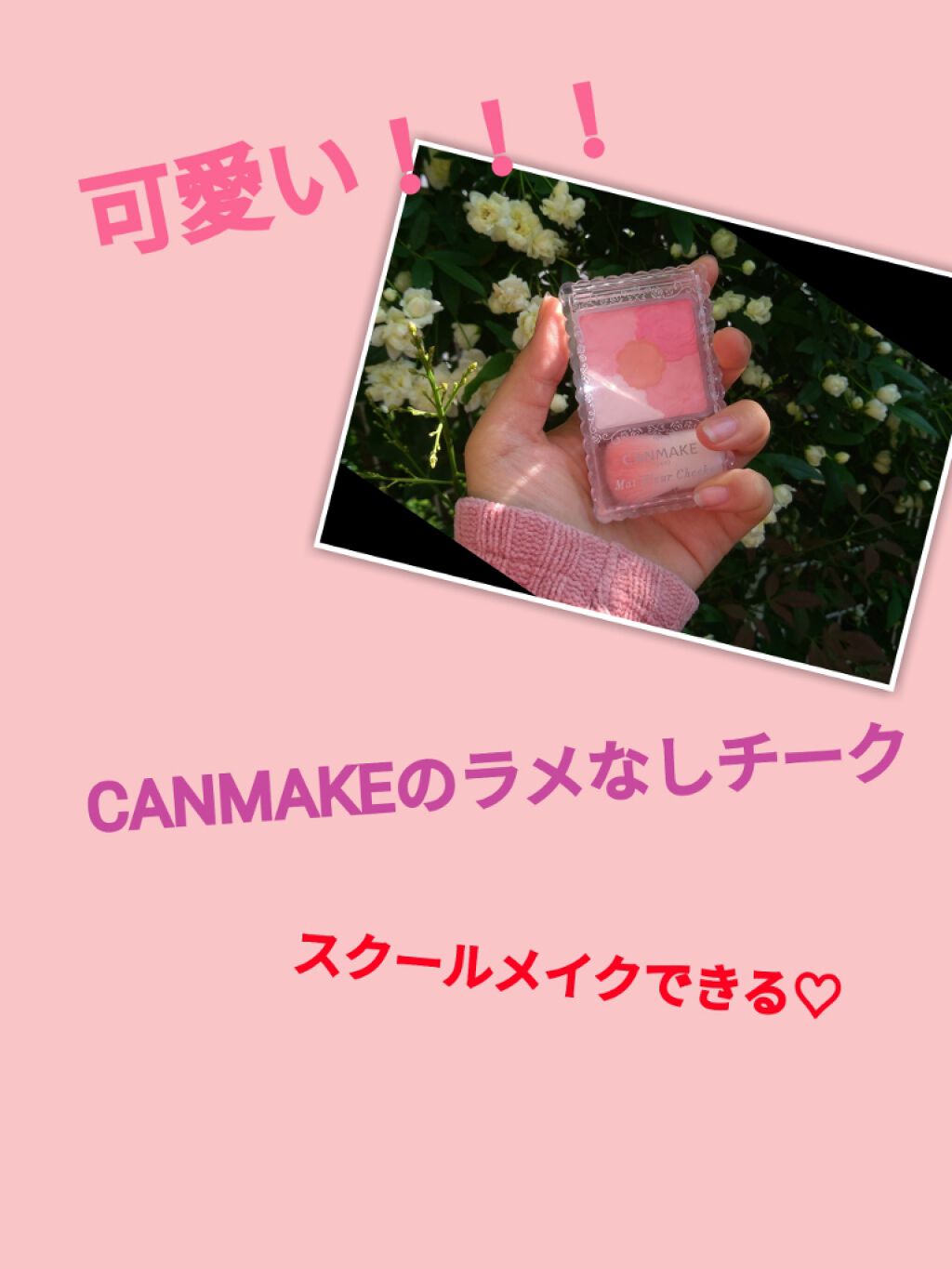 マットフルールチークス/キャンメイク/パウダーチークを使ったクチコミ(1枚目)