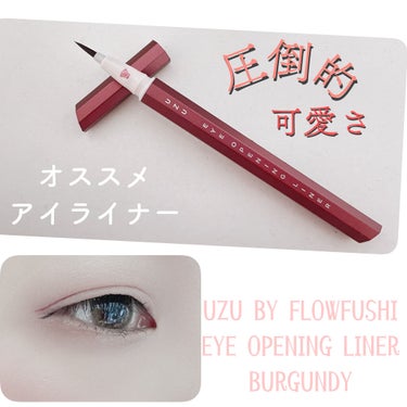      高発色  圧倒的可愛さ

UZU BY FLOWFUSHI
EYE OPENING LINER
BURGUNDY  (￥1,650)

ずっと欲しかった
UZUのアイライナー
ｶﾗｰも多くてど