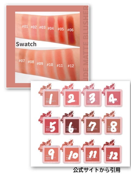 ヌードマットブラッシャー/CathyDoll/パウダーチークを使ったクチコミ(4枚目)