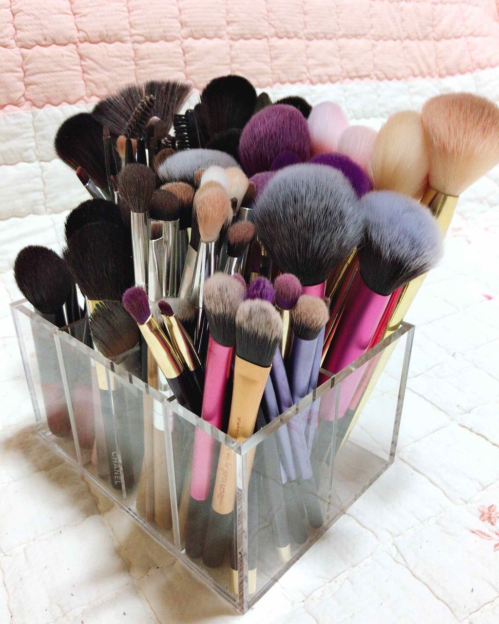 重なるアクリル仕切付スタンド/無印良品/その他化粧小物を使ったクチコミ（2枚目）