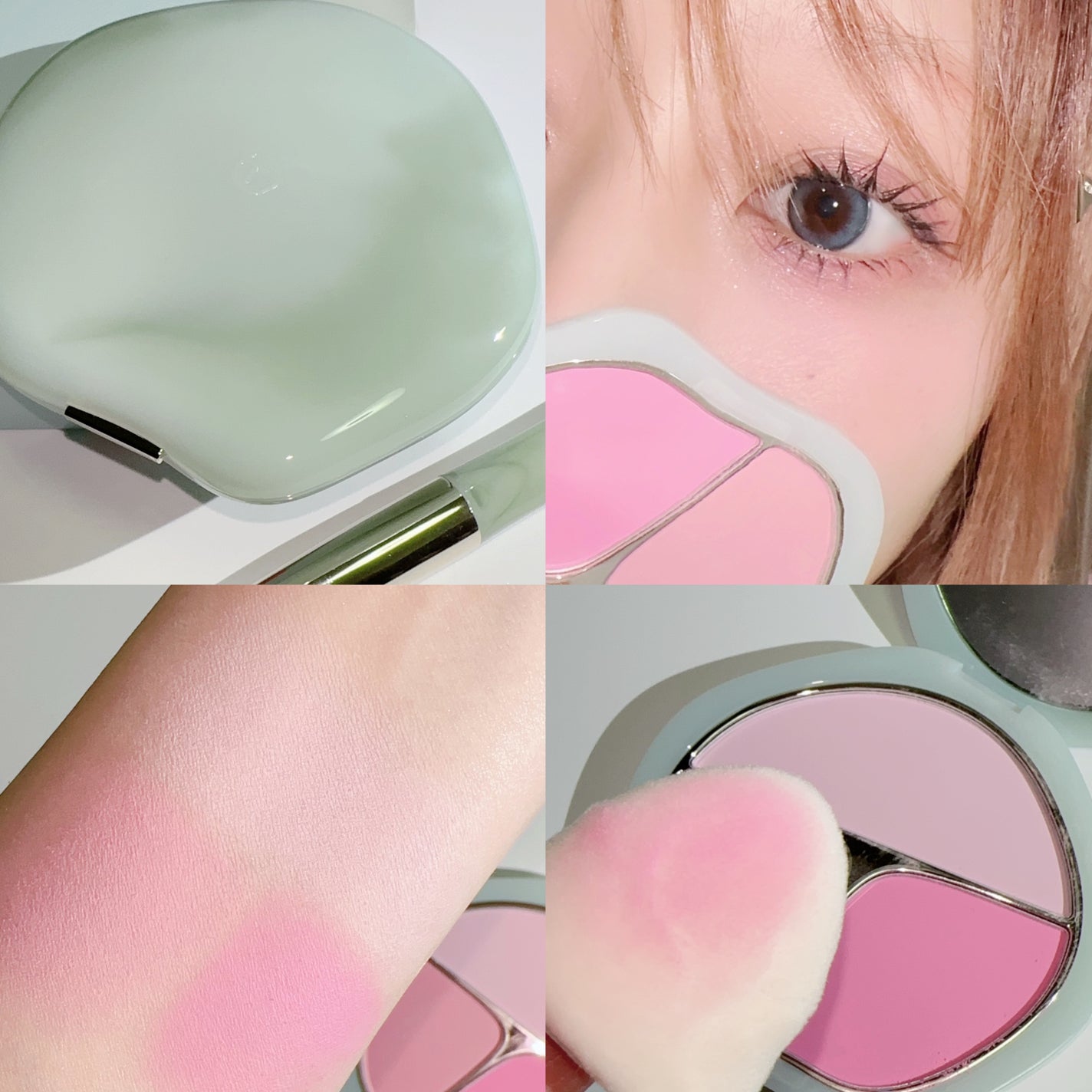 TIMAGE 3色チークパレット/TIMAGE/パウダーチークを使ったクチコミ(6枚目)