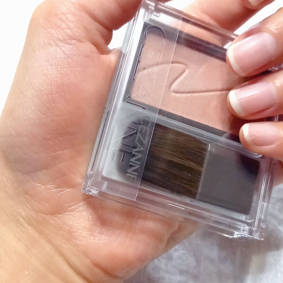 チークブラッシュ/CEZANNE/パウダーチークを使ったクチコミ（3枚目）