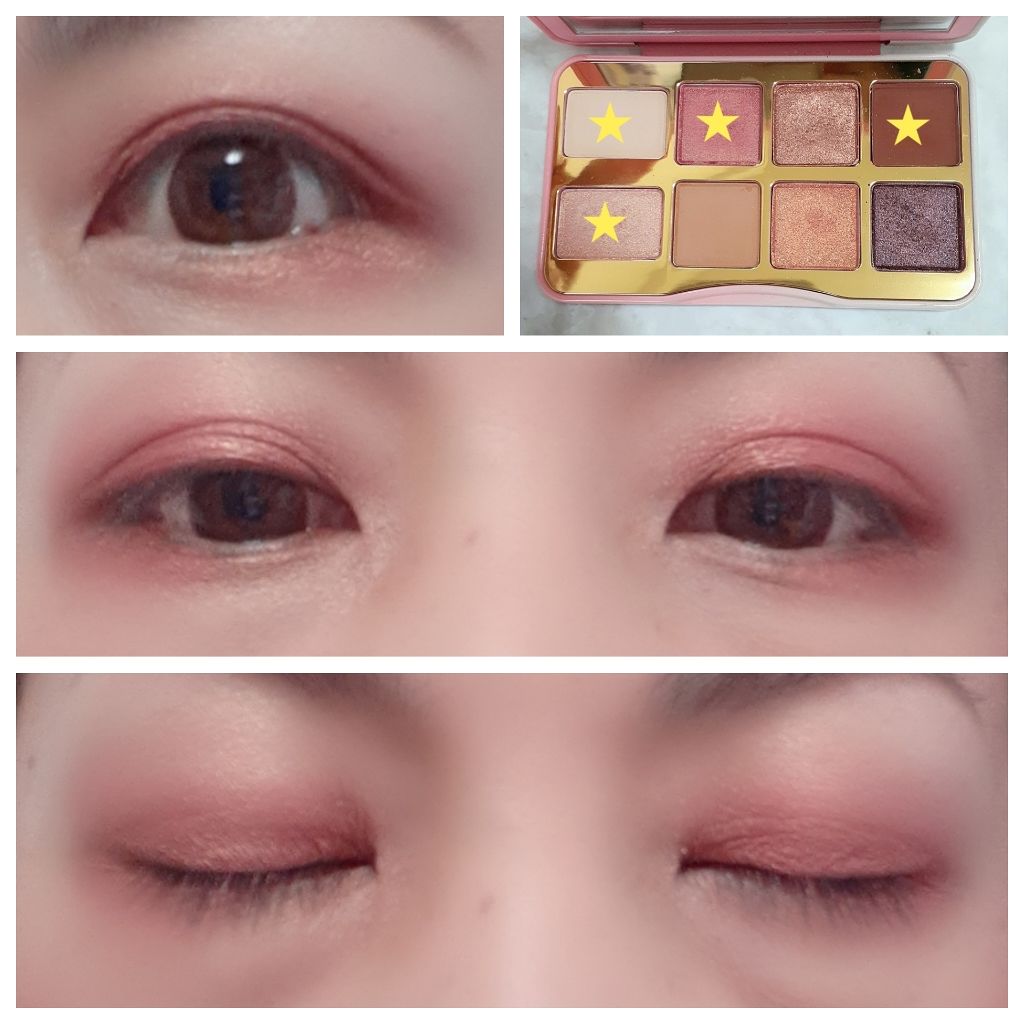 ティックルドピーチ ミニ アイシャドウ パレット/Too Faced/アイシャドウパレットを使ったクチコミ（3枚目）