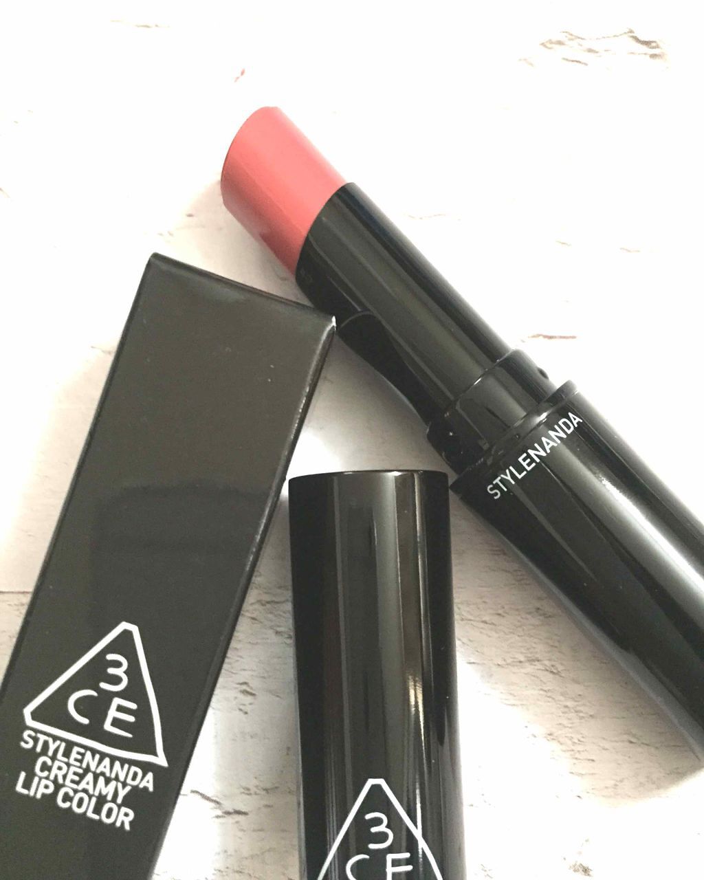 CREAMY LIP COLOR E（#JAZZY PINK）/3CE/口紅を使ったクチコミ（1枚目）