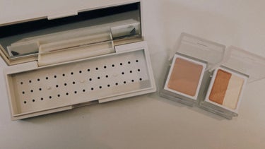 無印良品 メイクパレット ・SSのクチコミ「カスタマイズメイクパレット👀💄💖

今回はレビューじゃなくて、紹介です！

無印良品
アイカラ.....」（3枚目）