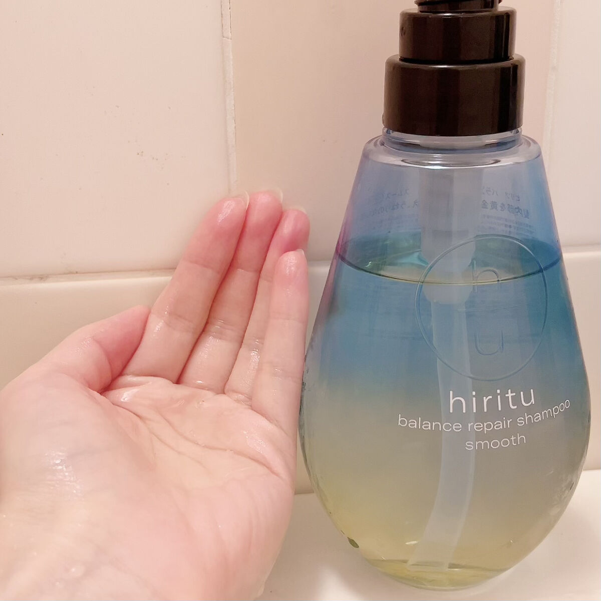 バランスリペア シャンプー/ヘアトリートメント スムース/hiritu/市販シャンプーを使ったクチコミ（3枚目）