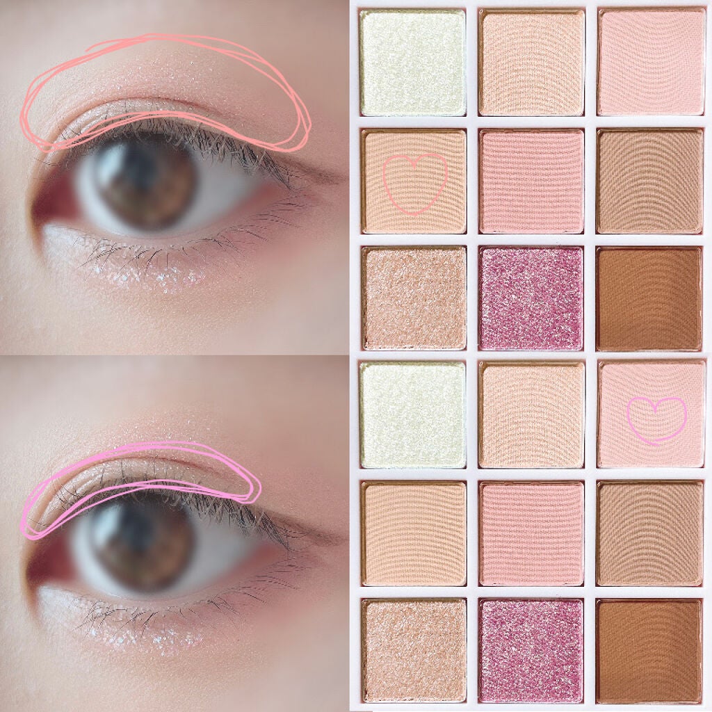 プレイカラーアイズ ≪ミルキーコレクション≫/ETUDE/アイシャドウパレットを使ったクチコミ(2枚目)