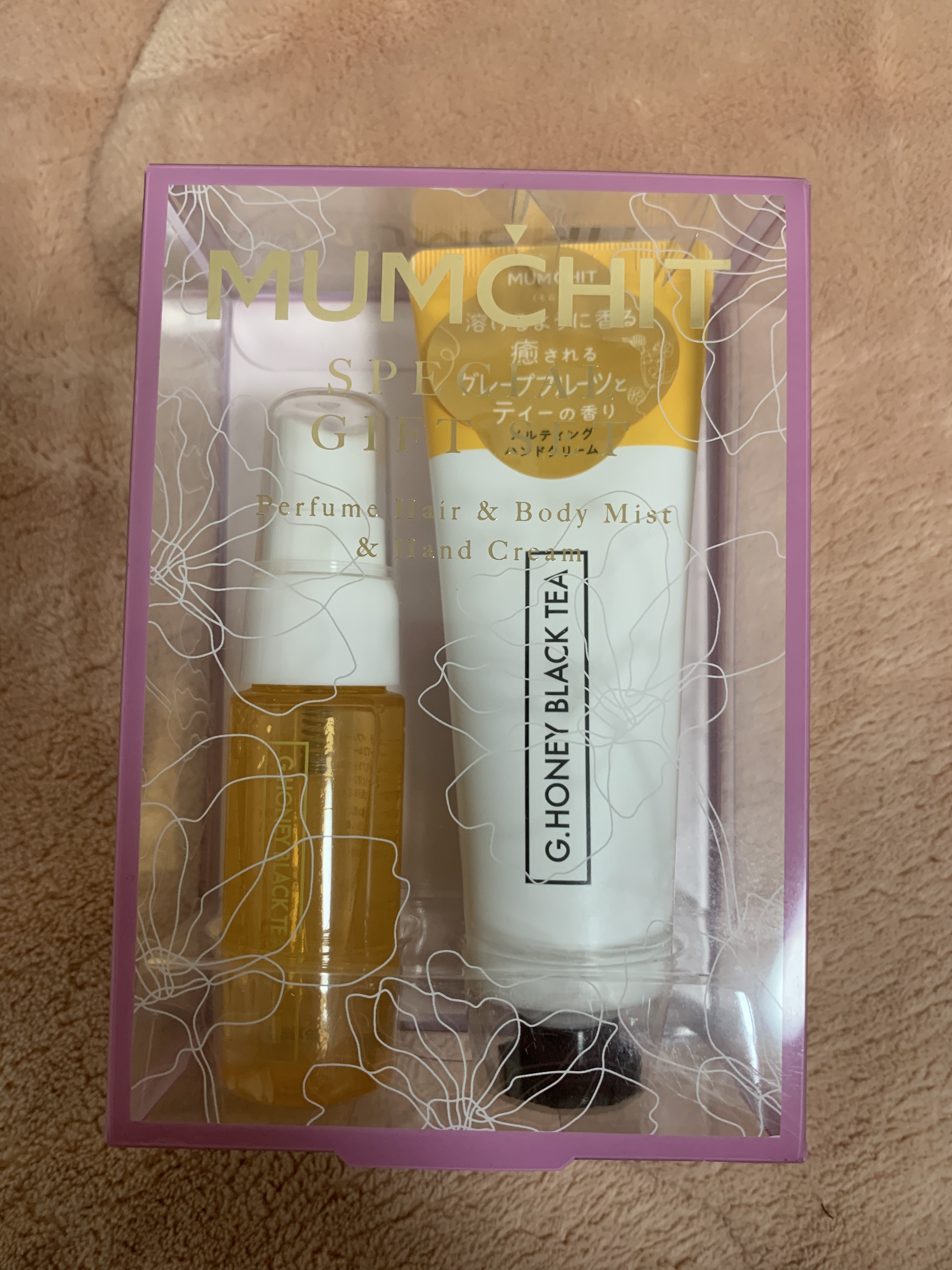 パフュームヘア&ボディミスト グレープフルーツハニーブラックティー/MUMCHIT/香水(その他)を使ったクチコミ（1枚目）