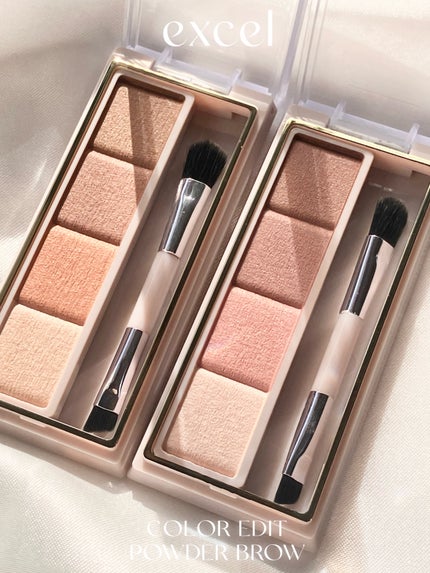 カラーエディットパウダーブロウ/excel/パウダーアイブロウを使ったクチコミ(4枚目)