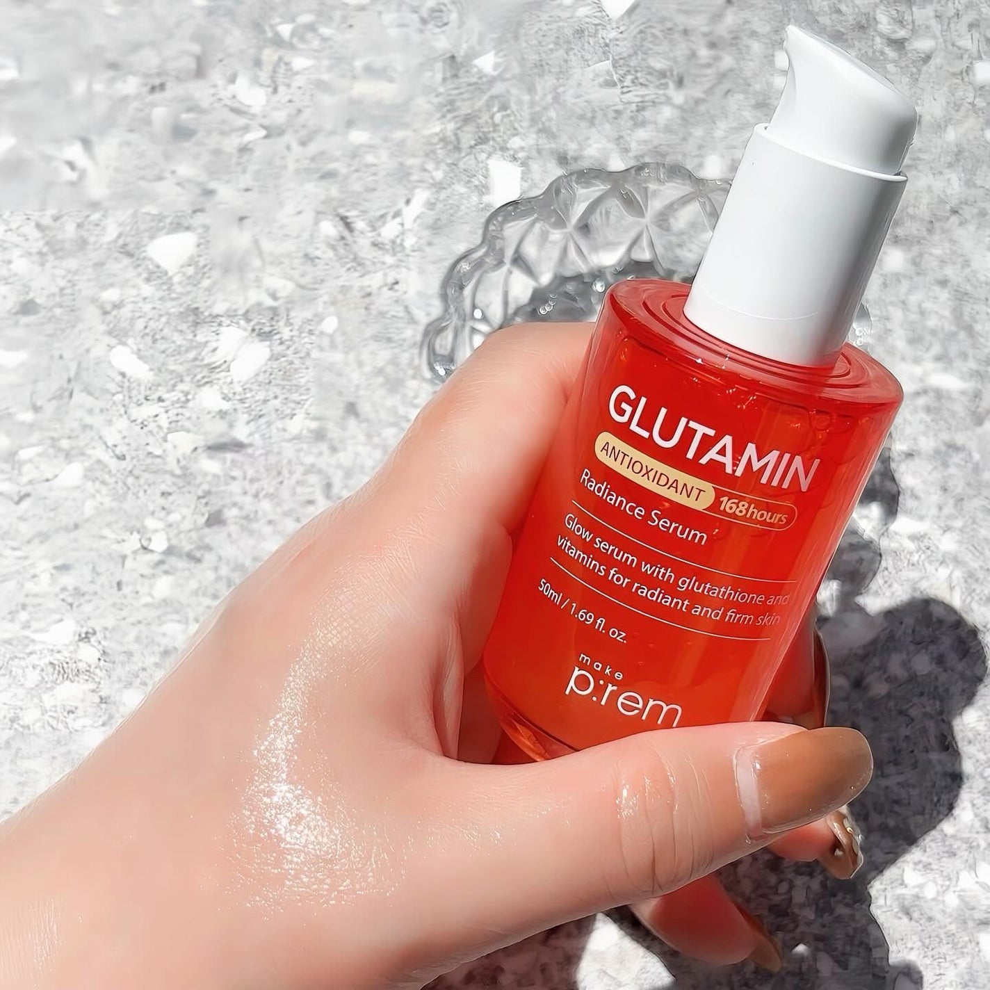 グルタミン抗酸化光彩セラム/make prem/美容液を使ったクチコミ(3枚目)