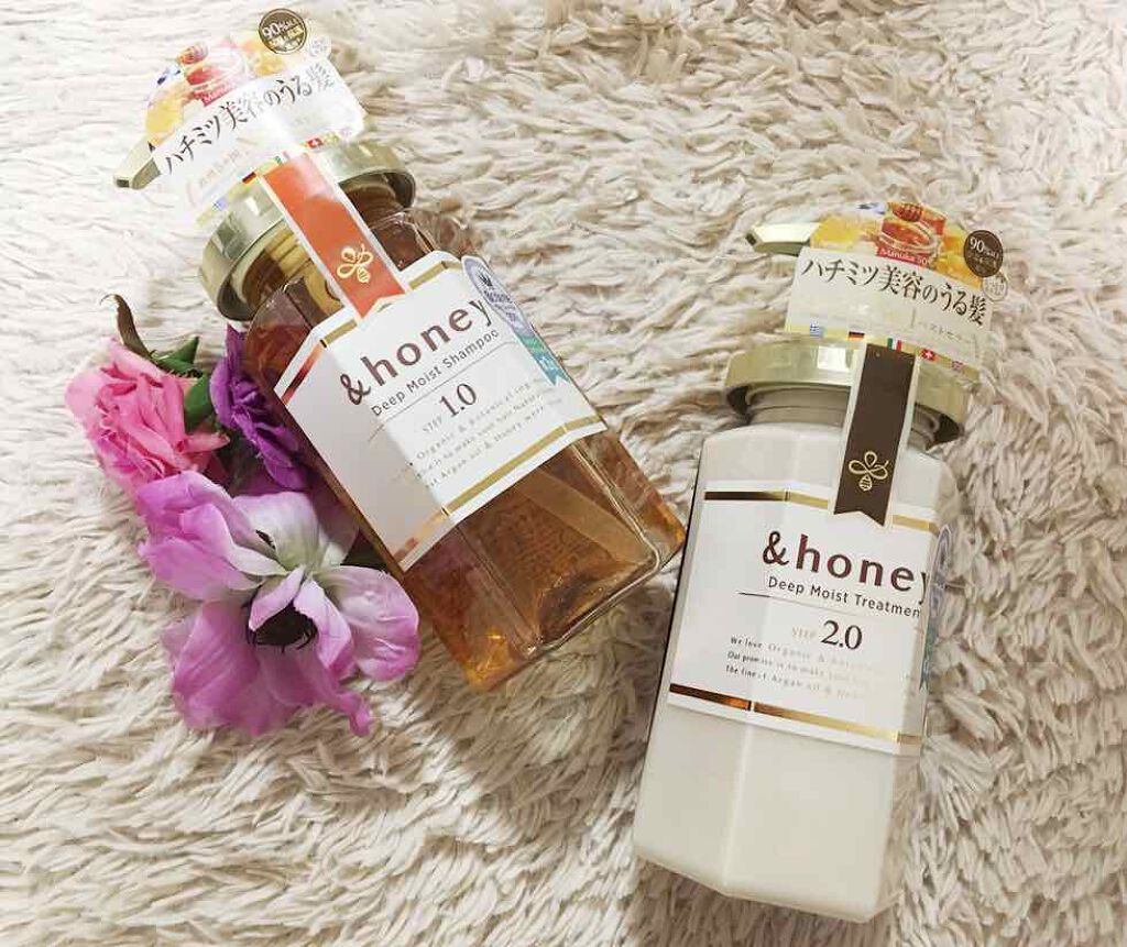 ディープモイスト シャンプー1.0／ヘアトリートメント2.0/&honey/市販シャンプーを使ったクチコミ（1枚目）