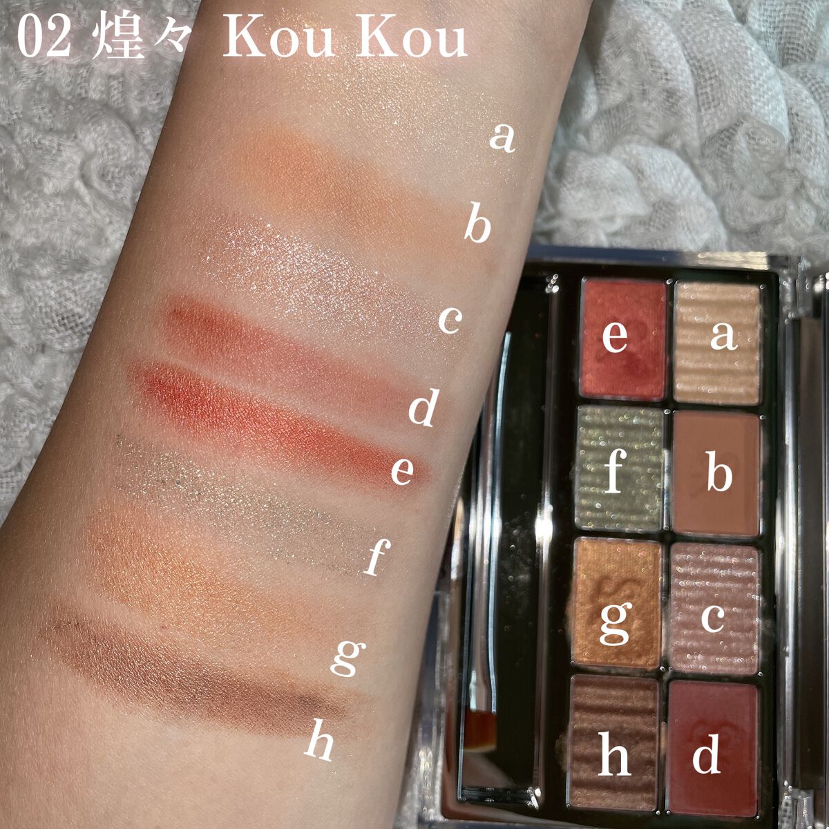 SAINKO　ベルベットアイシャドウパレット #02 Koukou/SAINKO/アイシャドウパレットを使ったクチコミ（3枚目）