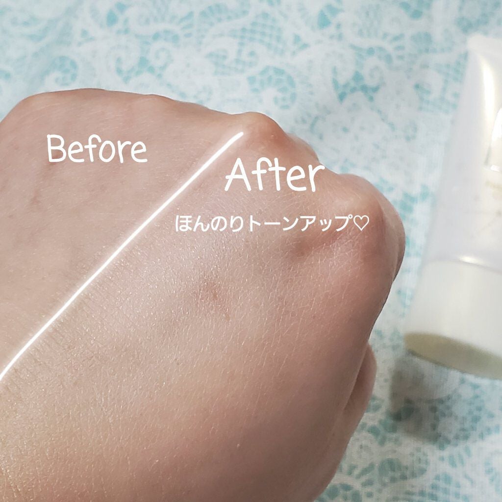 薬用美白 フェイクヌードクリーム ホワイトティーの香り/素肌記念日/化粧下地を使ったクチコミ(4枚目)